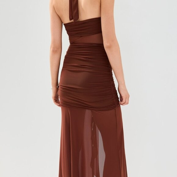Runaway the Label  - Tallula Maxi Dress - Brown, Size XS - Picture 2 of 3